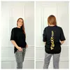 Молодежная женская футболка OVERSIZE 44-48 бабочка Чёрный Молодежная женская футболка OVERSIZE 44-48 бабочка Чёрный