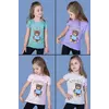 Детская футболка(девочка), 5-6-7-8 лет, медвежонок Детская футболка(девочка), 5-6-7-8 лет, медвежонок