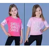 Детская  футболка (девочка),  3-4-4-5 лет,  SMILE SMILE SMILE Детская  футболка (девочка),  3-4-4-5 лет,  SMILE SMILE SMILE