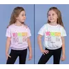 Детская укороченная футболка на резинке  (девочка), 3-4-5-6 лет , WORKOUT. Детская укороченная футболка на резинке  (девочка), 3-4-5-6 лет , WORKOUT.