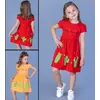 Детское платье ????????, 1-2-3-4 года, зелёные кактусы Детское платье ????????, 1-2-3-4 года, зелёные кактусы