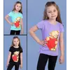 Детская футболка (девочка),  5-6-7-8 лет, медвежонок с сердечком Детская футболка (девочка),  5-6-7-8 лет, медвежонок с сердечком
