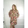 Женское платье-рубашка цветочное, хлопок-ликра, размеры 46,48,50,52,54