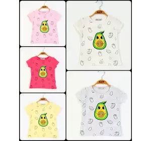 Детская  футболка  (девочка),  1-2-3-4 года,  авакадо