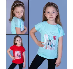 Детская футболка  (девочка), 3-4-5-6 лет, TONTOY