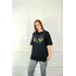 Молодежная женская футболка OVERSIZE 44-48 сова Чёрный Молодежная женская футболка OVERSIZE 44-48 сова Чёрный