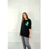 Молодежная женская футболка OVERSIZE 44-48 мишка Чёрный Молодежная женская футболка OVERSIZE 44-48 мишка Чёрный